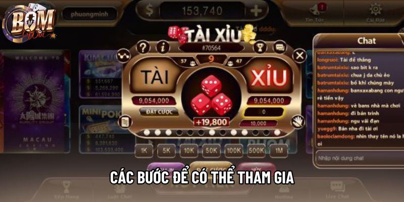 Các bước để có thể tham gia Các bước để có thể tham gia